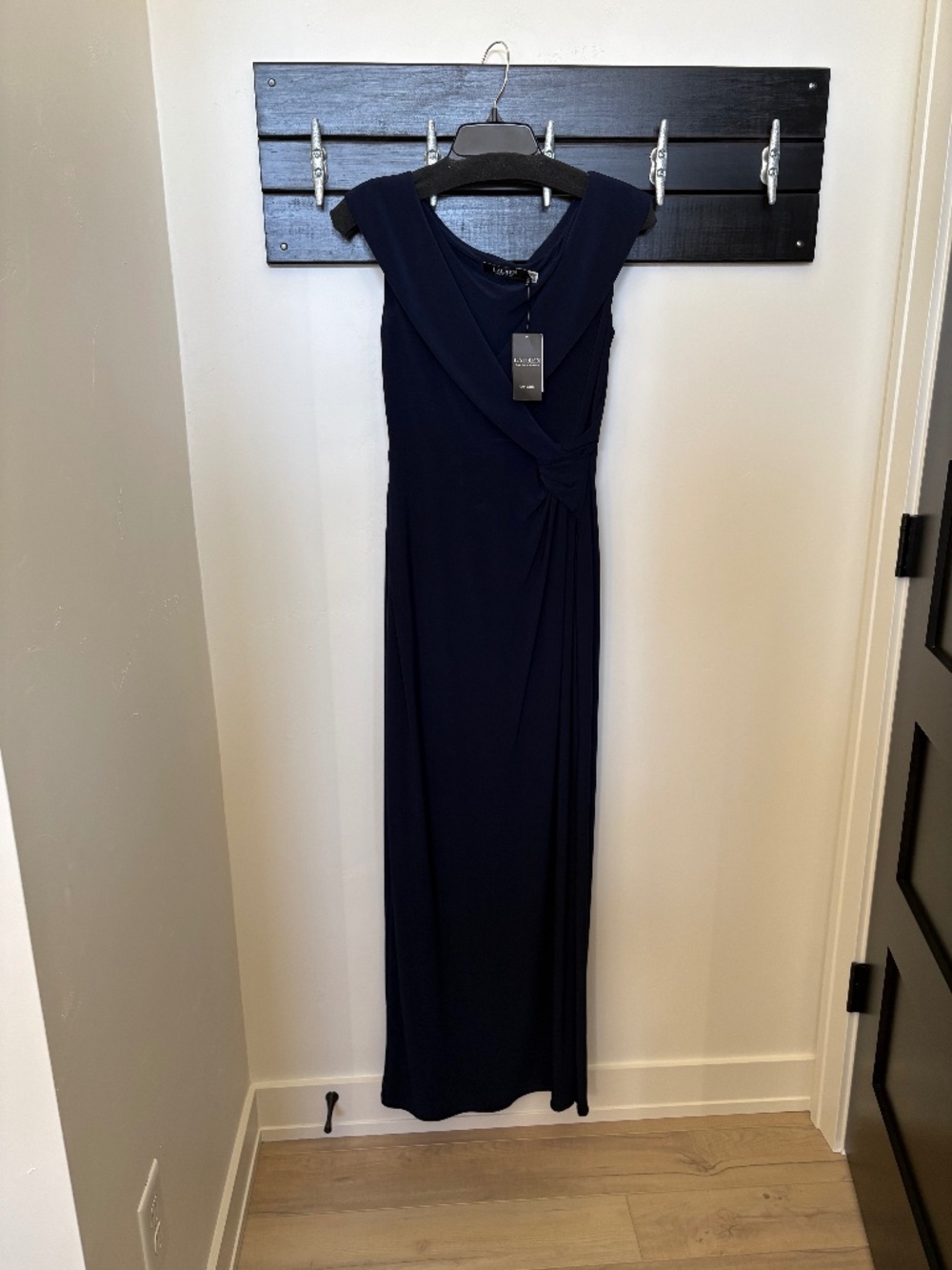 Navy Lauren by Ralph Lauren full length dress NWT